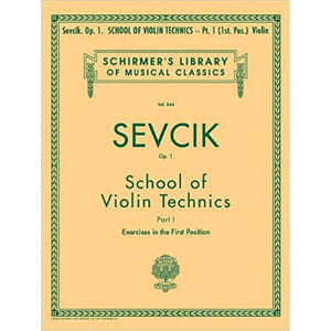 Otakar Sevcik, School of Bowing Technics -Schirmer Library of Classics Volume 1182 Violin Book