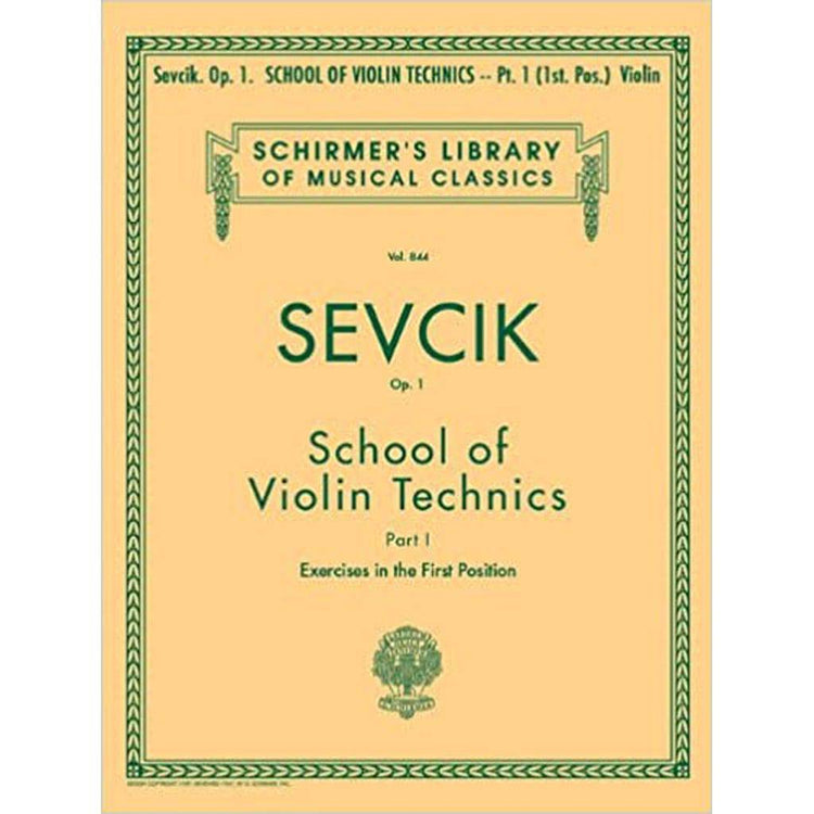 Otakar Sevcik, School of Bowing Technics -Schirmer Library of Classics Volume 1182 Violin Book