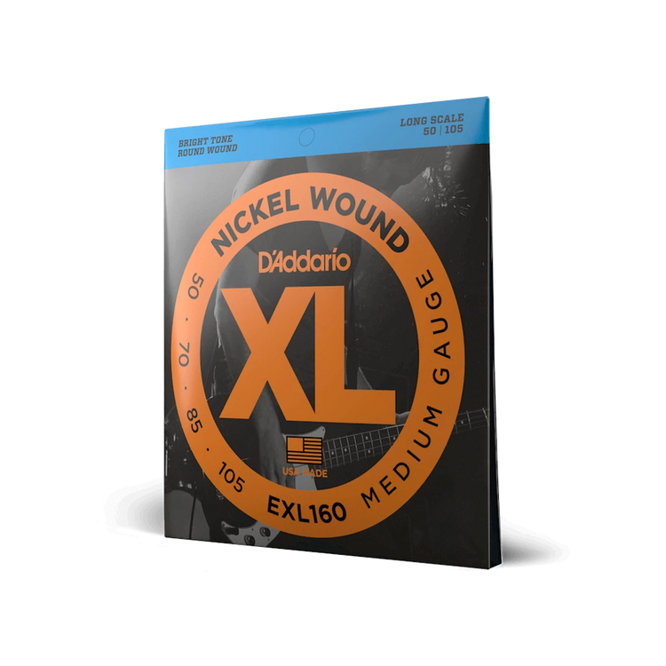 D'Addario XL Nickel Wound Bass Guitar Strings