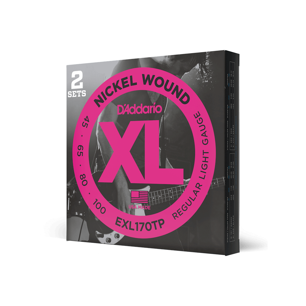 D'Addario XL Nickel Wound Bass Guitar Strings