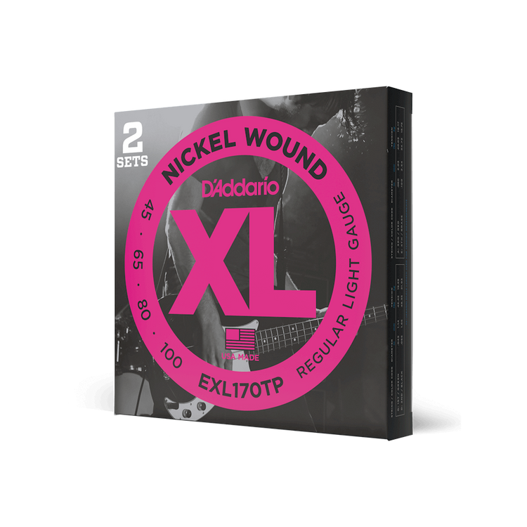 D'Addario XL Nickel Wound Bass Guitar Strings