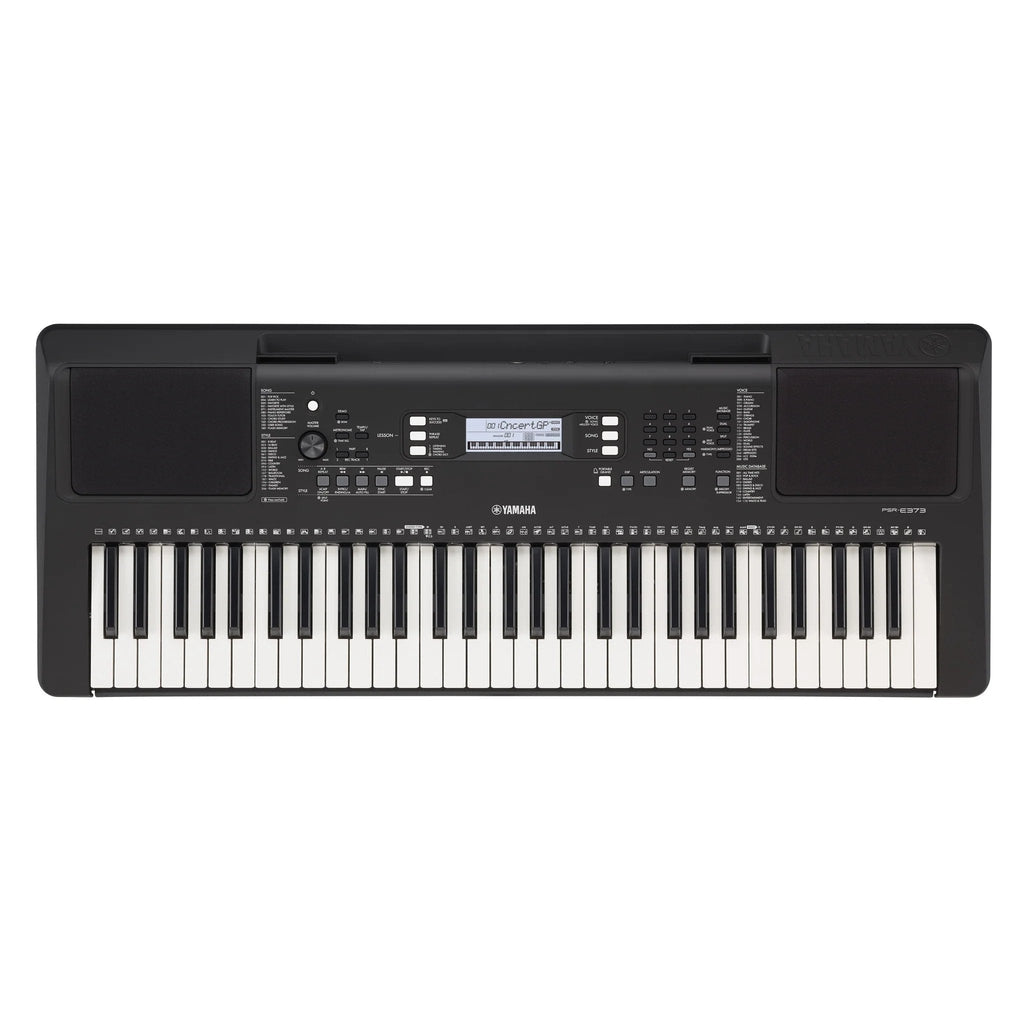 Yamaha PSR-E373 61-Key Portable Keyboard With PA130 Power Adapter