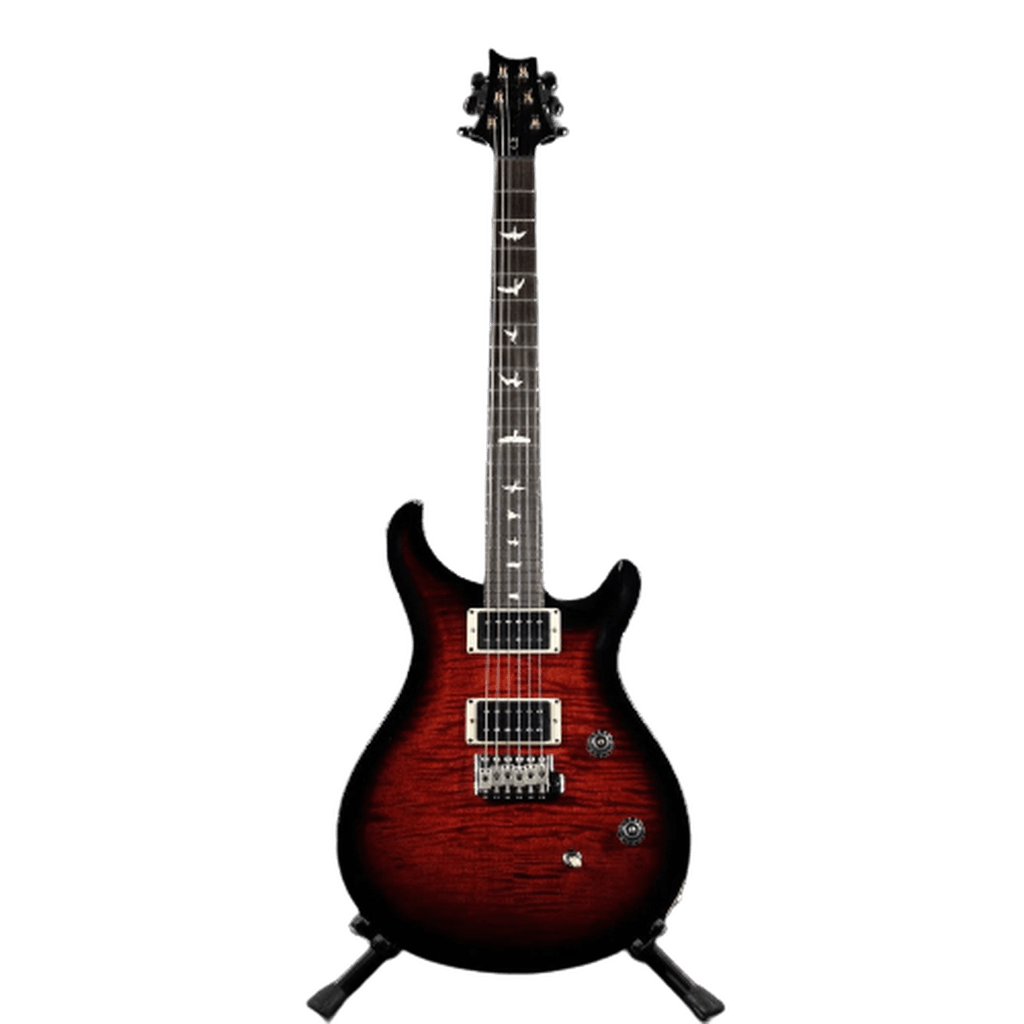 PRS CE Custom 24 Electric Guitar - Fire Red Smokeburst with Black Satin Neck