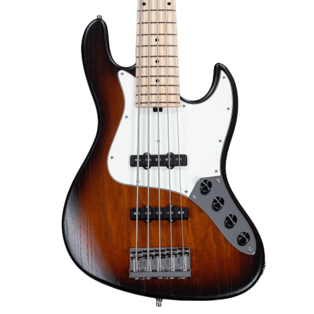 Sadowsky MetroLine 21-Fret Vintage J/J Swamp Ash Body 5-String Bass Guitar - Almond Sunburst Transparent Satin - Irvine Art And Music