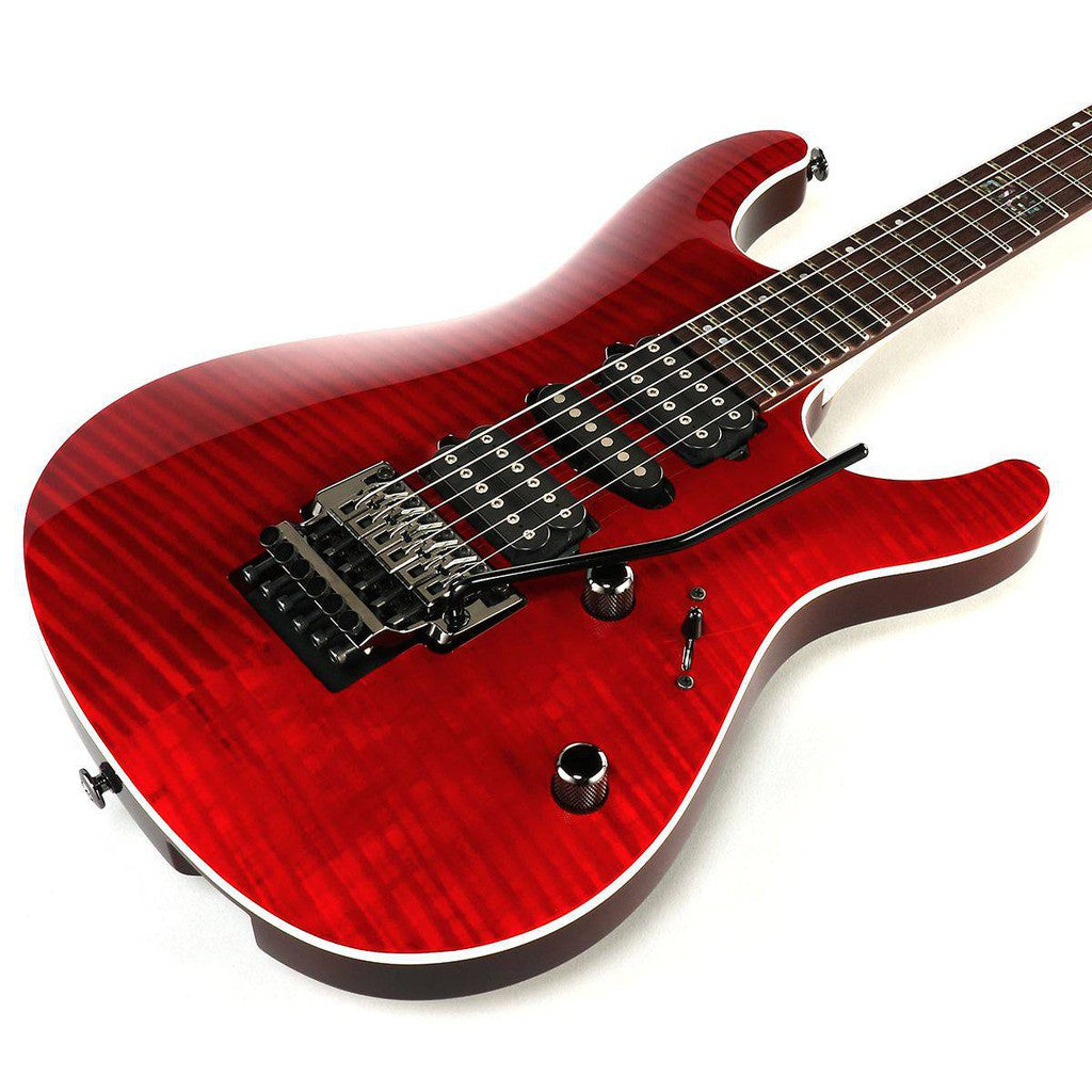 Ibanez KIKO100TRR Kiko Loureiro Signature Electric Guitar - Transparent Ruby Red