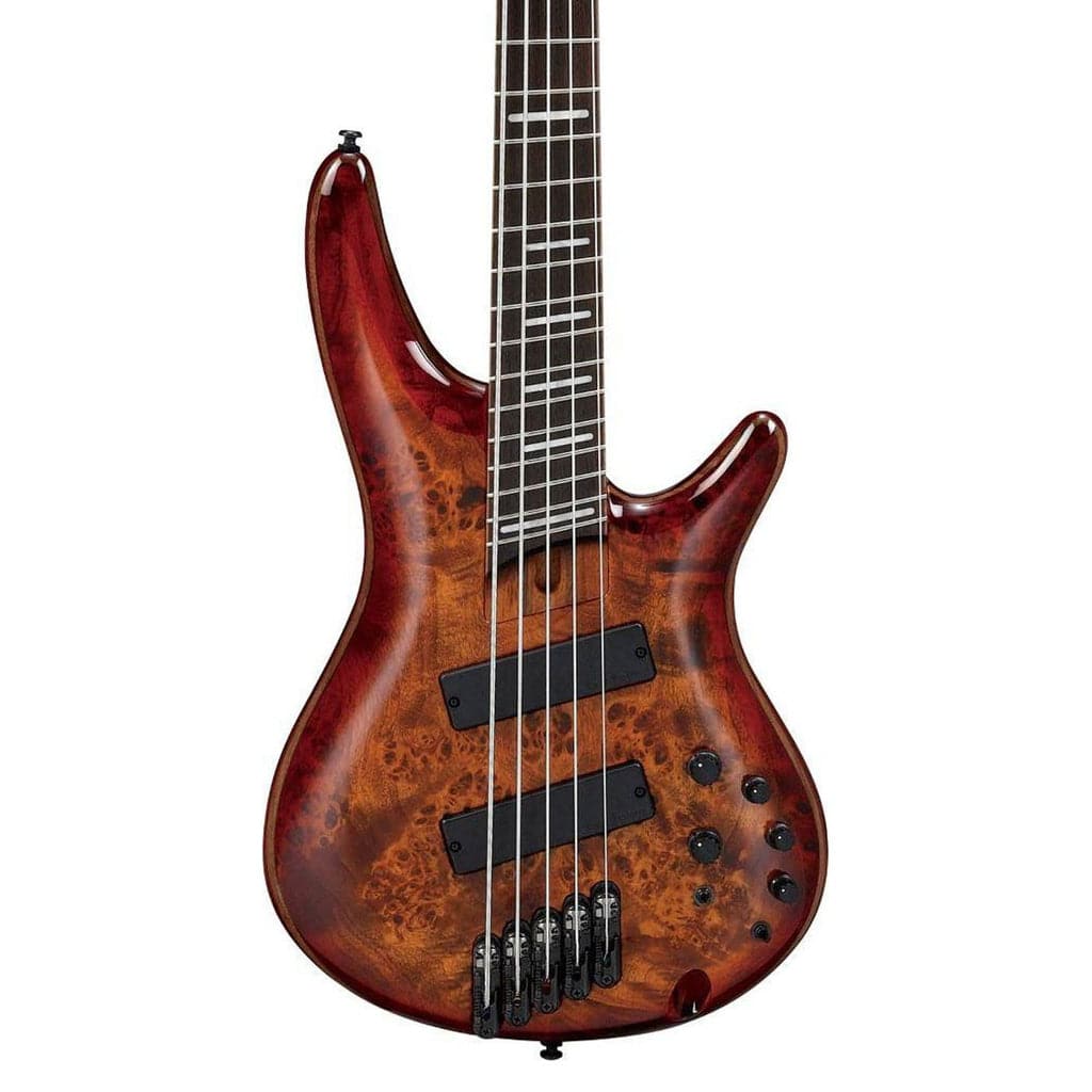 Ibanez Bass Workshop SRMS805 Multi-Scale Bass Guitar - Brown Topaz Burst