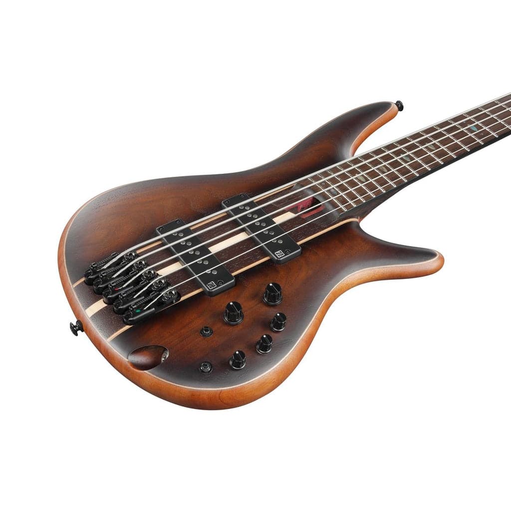 Ibanez Premium SR1355B 5-string Bass Guitar - Dual Mocha Burst Flat - Irvine Art And Music