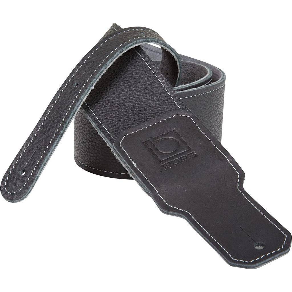 Boss BSL-30-BLK Leather Instrument Strap, (3.0" Width, Black)