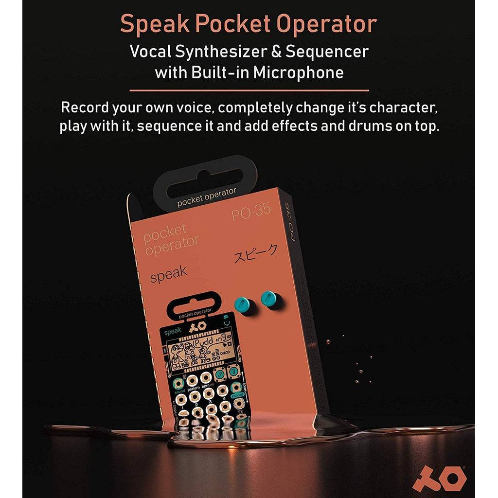 Teenage Engineering PO-35 Pocket Operator Speak Vocal Synth and Sequencer