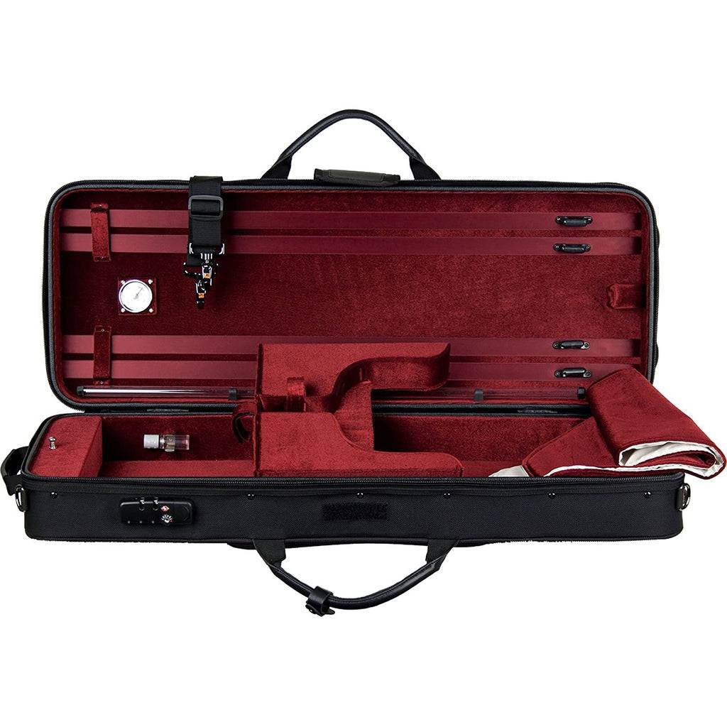 Protec HS2166W Professional Viola PRO PAC Case (Up to 16.5-Inch) - Wine Interior