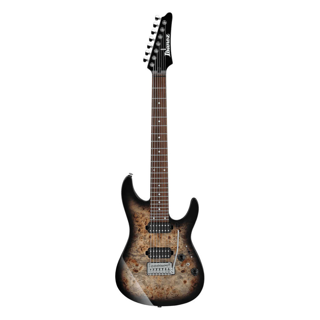 Ibanez Premium AZ427P1PB 7-string Electric Guitar - Charcoal Black Burst - Irvine Art And Music