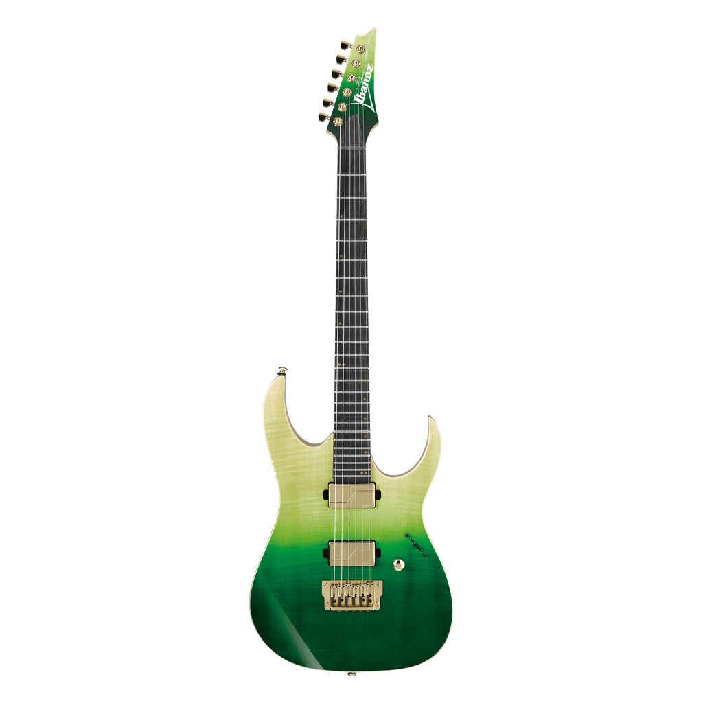 Ibanez Luke Hoskin Signature LHM1 Electric Guitar - Transparent Green Gradiation - Irvine Art And Music
