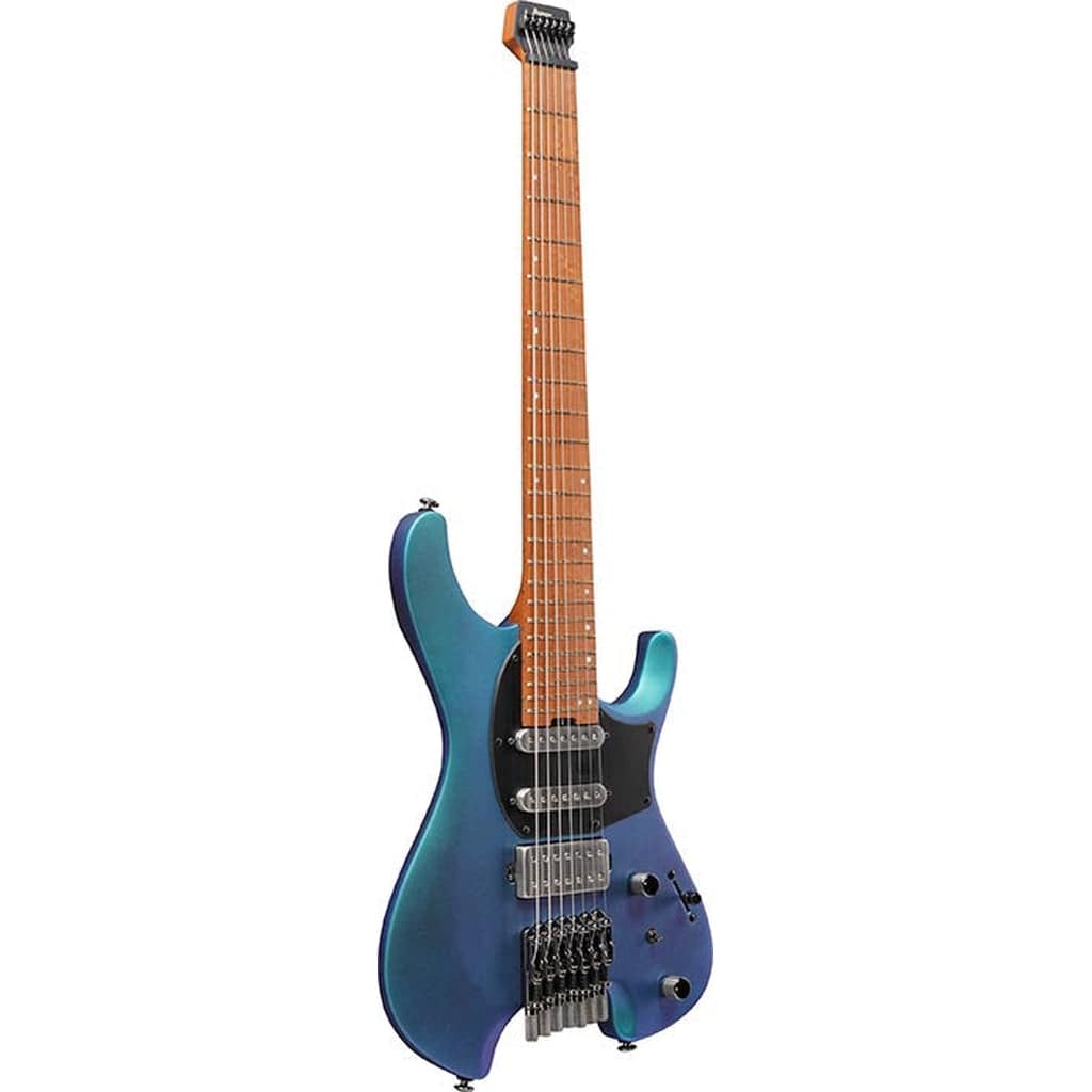 Ibanez Q547 7-string Electric Guitar - Blue Chameleon Metallic Matte - Irvine Art And Music