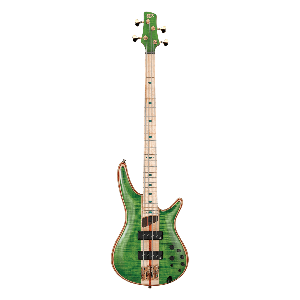 Ibanez Premium SR4FMDX 4-string Bass Guitar - Emerald Green Low Gloss