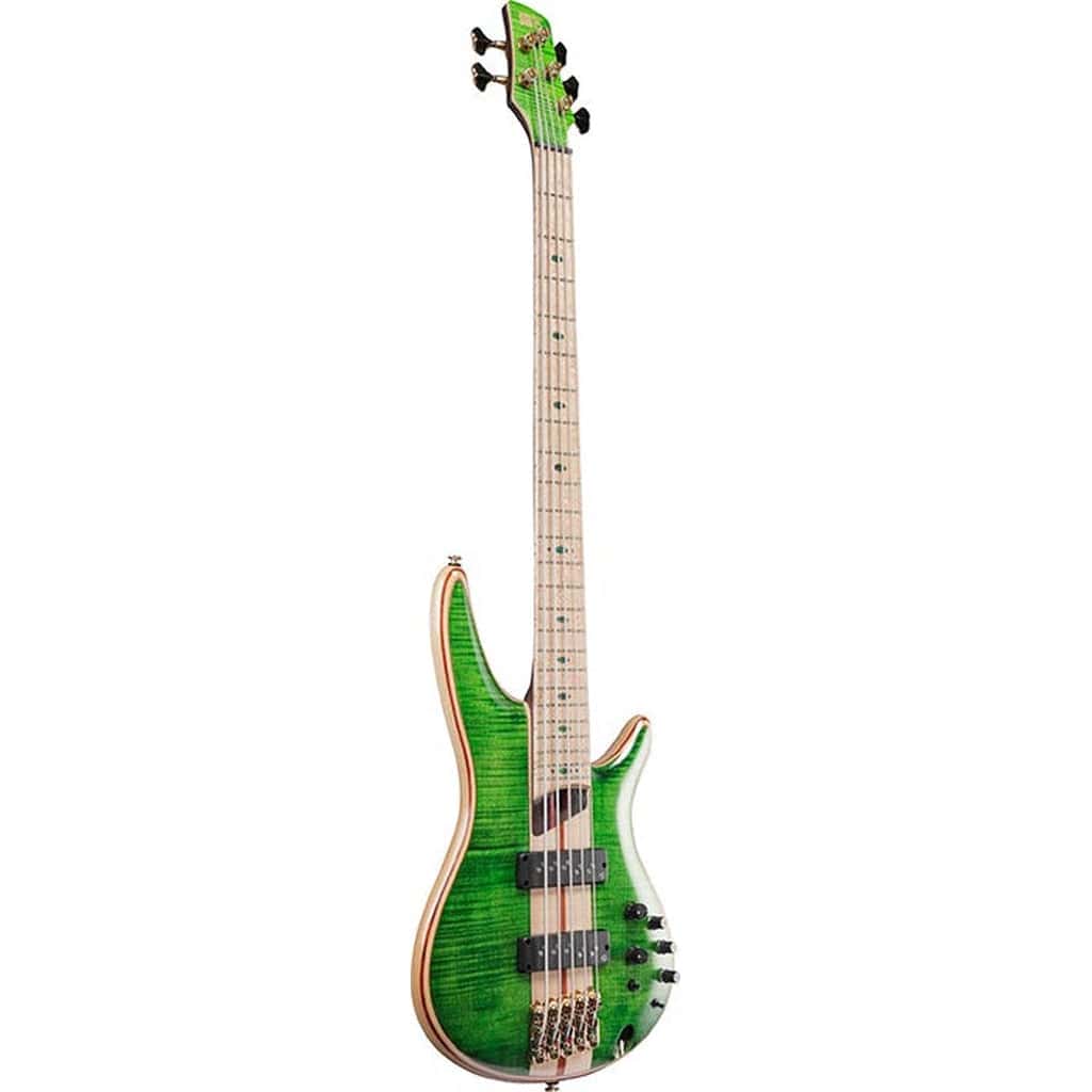 Ibanez Premium SR5FMDX 5-string Bass Guitar - Emerald Green Low Gloss - Irvine Art And Music