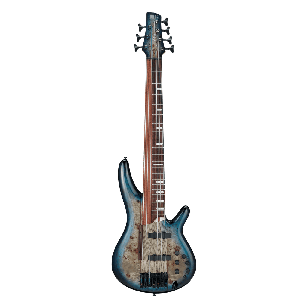 Ibanez Bass Workshop SRAS7 Ashula 7-string Bass Guitar - Cosmic Blue Starburst - Irvine Art And Music