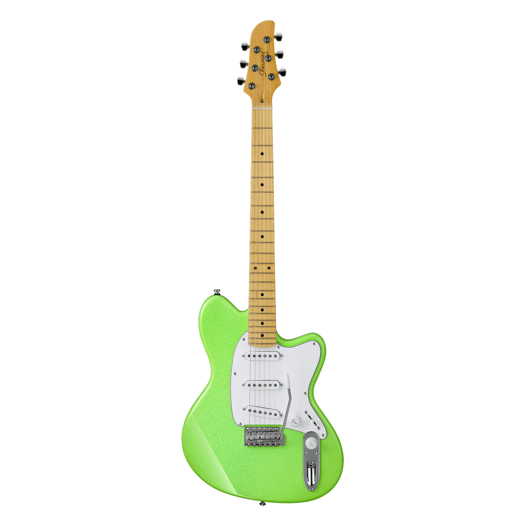 Ibanez Yvette Young Signature YY10 Electric Guitar - Slime Green Sparkle - Irvine Art And Music