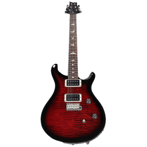 PRS CE Custom 24 Electric Guitar - Fire Red Smokeburst with Black Satin Neck