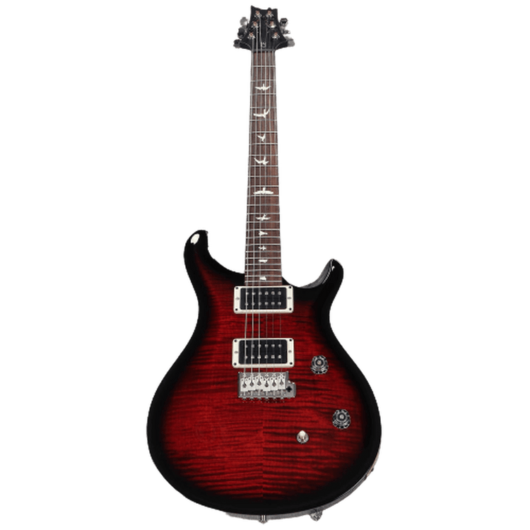 PRS CE Custom 24 Electric Guitar - Fire Red Smokeburst with Black Satin Neck