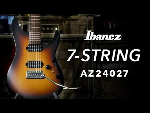 Ibanez Prestige AZ24027 7-string Electric Guitar - Tri Fade Burst Flat