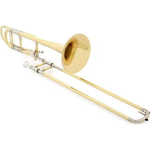 Yamaha YSL-882OR Xeno Professional F-Attachment Trombone - Clear Lacquer with Yellow Brass Bell