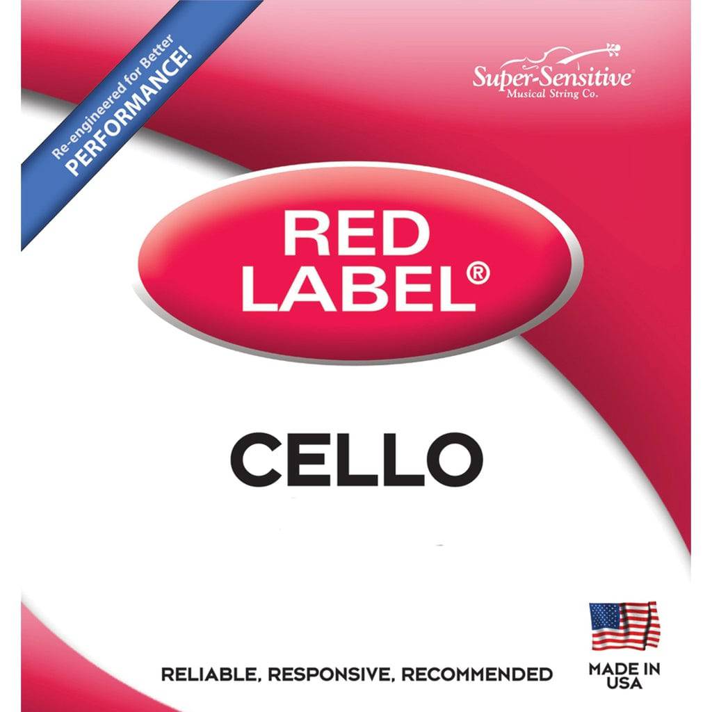 Super Sensitive Red Label Cello String (Individual)