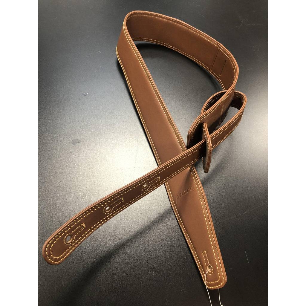 Protec Hudson Leather Guitar Strap Brown - Irvine Art And Music